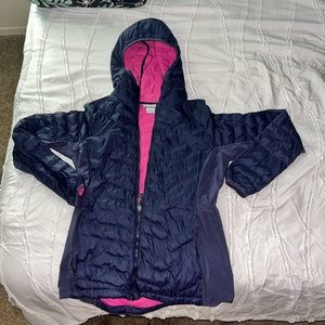 Columbia Size L Blue lightweight puffer jacket